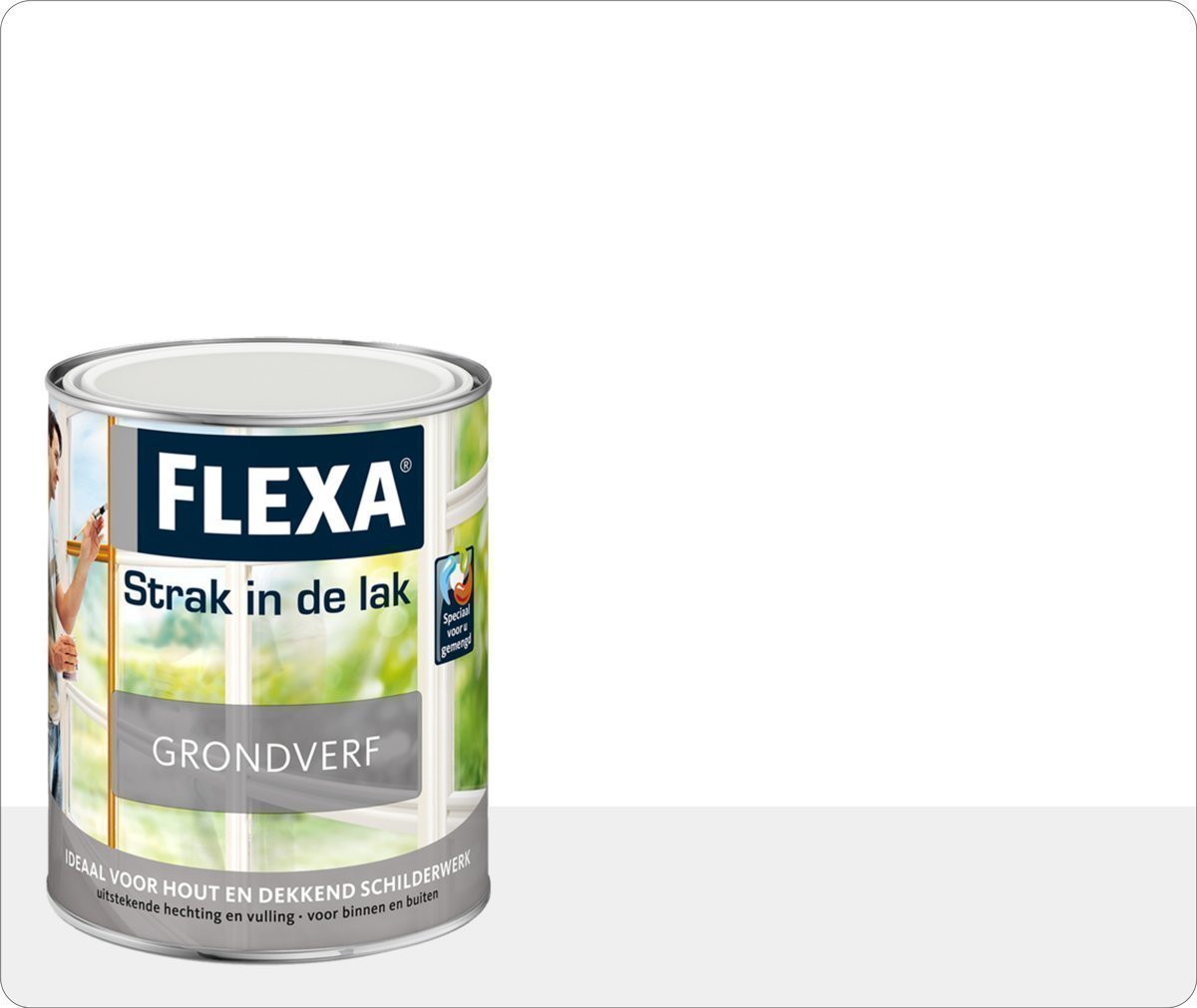 honing Morse code annuleren Flexa Strak In De Lak Grondverf Wit 0.75 L vergelijken en vandaag bestellen  | Scoupz.nl