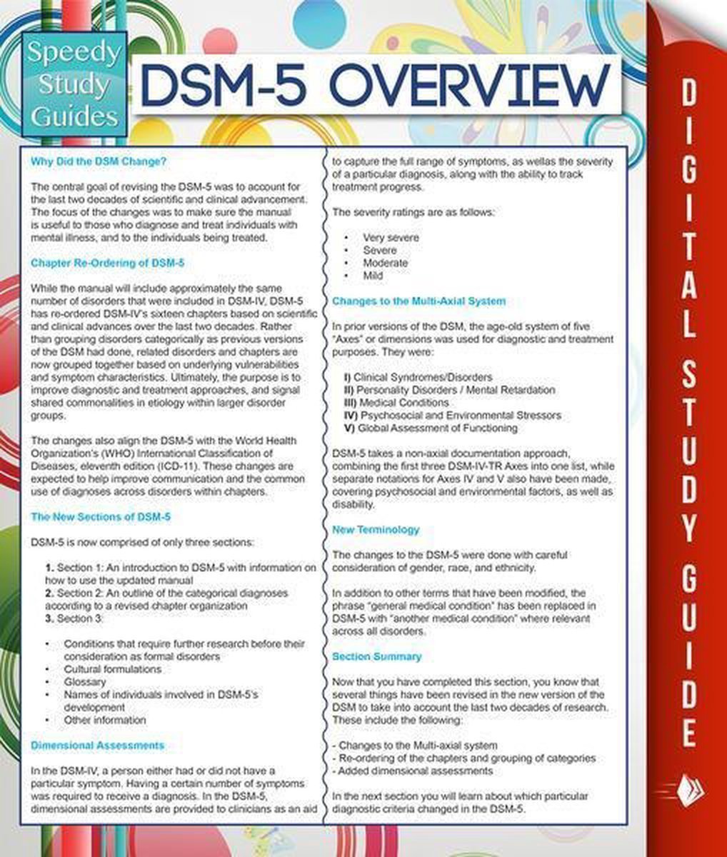 dsm-5-overview-speedy-study-guides-van-in-de-categorie-boek
